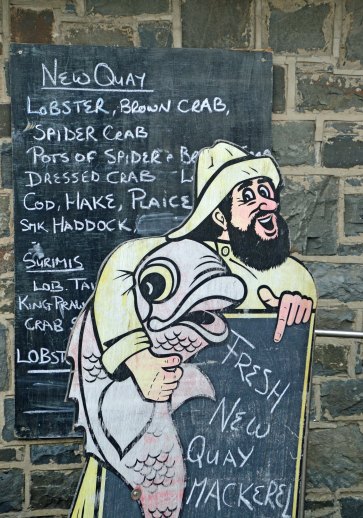 Fishmonger's sign, New Quay