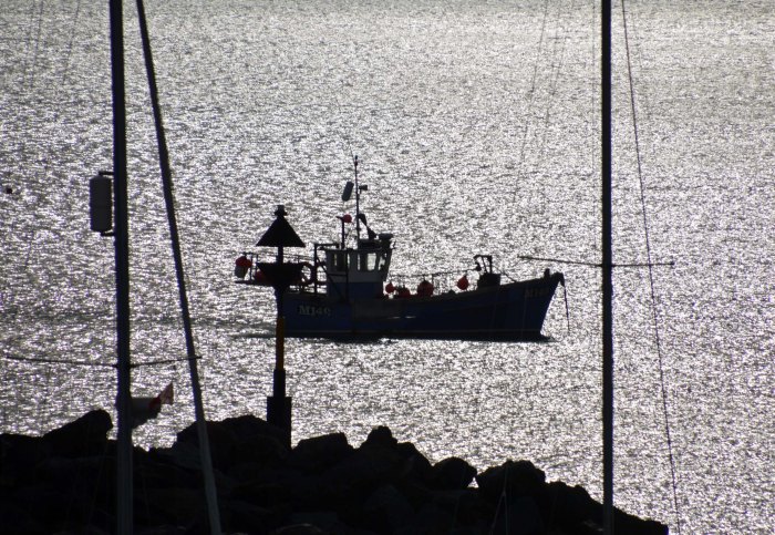 Fishing boat at New Quay